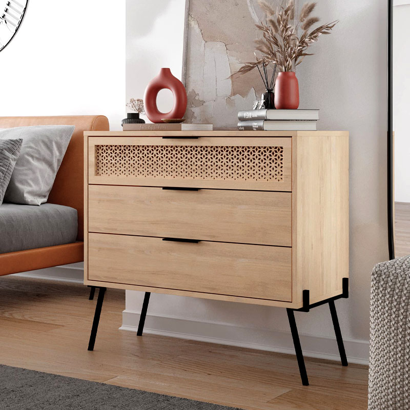 Συρταριέρα Νάξος 23 χρώμα sapphire oak 93,1x40x83,1εκ.