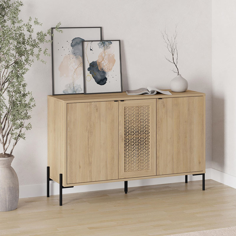 Μπουφές Νάξος 23 χρώμα sapphire oak 126x40x80εκ.
