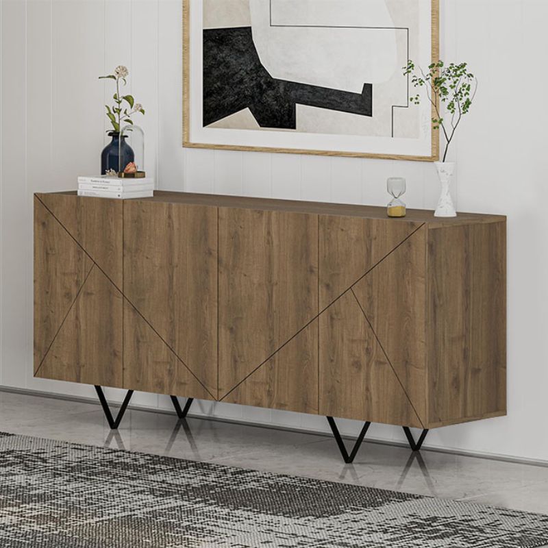 Μπουφές Σίφνος 30 χρώμα ανοιχτό καρυδί 180x41,7x80εκ.