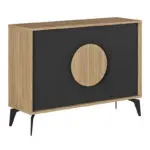 Μπουφές Σύμη 55 χρώμα sapphire oak – silky black 110x40x82εκ. – εικόνα 5