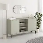 Μπουφές Επίδαυρος 89 χρώμα ash green 150x40x81εκ.