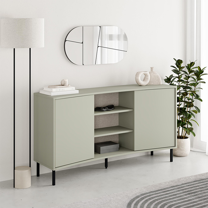 Μπουφές Επίδαυρος 89 χρώμα ash green 150x40x81εκ.