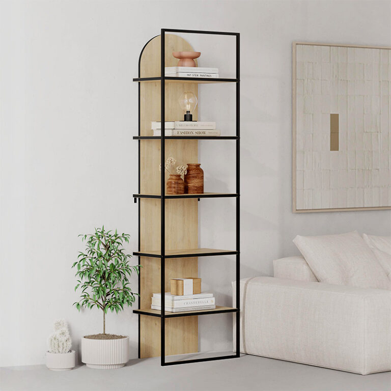 Βιβλιοθήκη Archy χρώμα sapphire oak 53×31,7×180εκ.