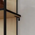 Βιβλιοθήκη Παρνασσός 81 χρώμα sapphire oak 53×31,7×180εκ. – εικόνα 4