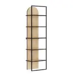 Βιβλιοθήκη Παρνασσός 81 χρώμα sapphire oak 53×31,7×180εκ. – εικόνα 6