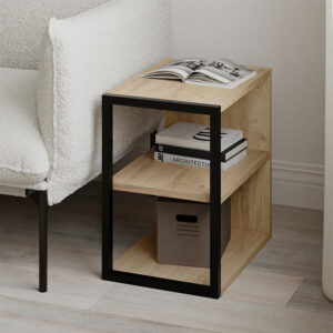 Τραπεζάκι βοηθητικό - Κομοδίνο Echo χρώμα sapphire oak 30x42x45εκ.