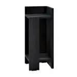 Κομοδίνο Πίνδος 97 δεξί χρώμα black wood 25x27x60εκ. – εικόνα 4