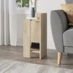 Κομοδίνο Πίνδος 97 δεξί χρώμα travertine 25x27x60εκ. – εικόνα 3