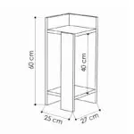 Κομοδίνο Πίνδος 97 δεξί χρώμα travertine 25x27x60εκ. – εικόνα 6