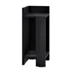 Κομοδίνο Πίνδος 97 αριστερό χρώμα black wood 25x27x60εκ. – εικόνα 4