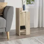Κομοδίνο Πίνδος 97 αριστερό χρώμα travertine 25x27x60εκ. – εικόνα 3