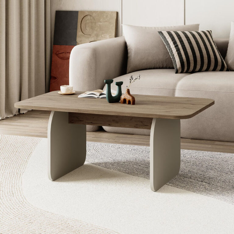 Τραπεζάκι σαλονιού Pietra χρώμα sepet oak – sandstone 100x60x41,8εκ.