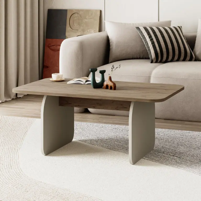 Τραπεζάκι σαλονιού Βεργίνα 76 χρώμα sepet oak – sandstone 100x60x41,8εκ.
