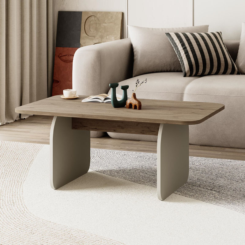 Τραπεζάκι σαλονιού Βεργίνα 76 χρώμα sepet oak - sandstone 100x60x41,8εκ.