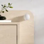 Κομοδίνο επιτοίχιο Αντίπαρος 72 με LED χρώμα light oak 52×33,6×28εκ. – εικόνα 6