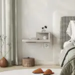 Κομοδίνο επιτοίχιο Λευκάδα 59 με LED χρώμα sandstone 40x30x16,2εκ. – εικόνα 3