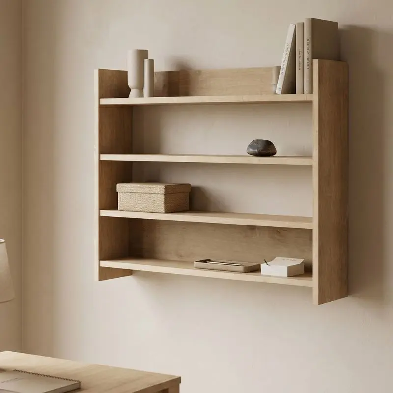 Ραφιέρα τοίχου Κάρπαθος 20 χρώμα sapphire oak 85x15x66εκ.