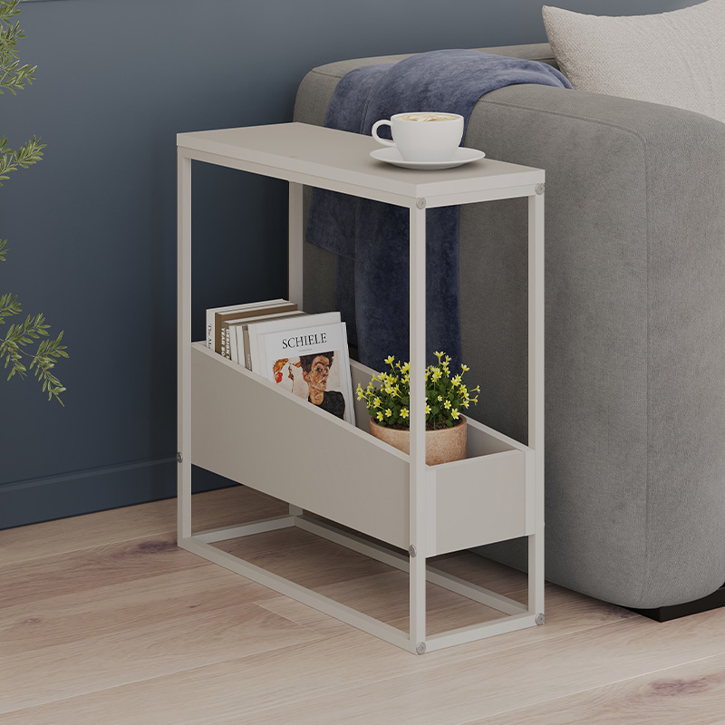Τραπεζάκι βοηθητικό Κάλυμνος 45 χρώμα sandstone 60x22x62εκ.