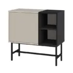 Μπουφές Ταΰγετος 15 χρώμα sandstone – black wood 81x40x80εκ. – εικόνα 6