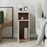 Κομοδίνο Ανάφη 43 χρώμα light oak 25,2x32x60εκ. – εικόνα 2