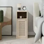 Κομοδίνο Ανάφη 43 χρώμα light oak 25,2x32x60εκ. – εικόνα 3