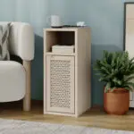 Κομοδίνο Ανάφη 43 χρώμα light oak 25,2x32x60εκ. – εικόνα 4
