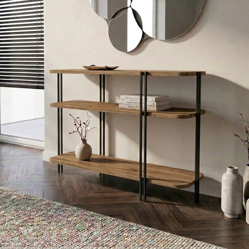 Κονσόλα Σπέτσες 66 χρώμα καρυδί Ud 92x34,5x75εκ.