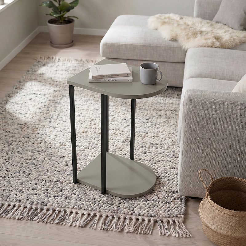 Τραπεζάκι βοηθητικό Σκόπελος 69 χρώμα ash green 41,5x32x56εκ.