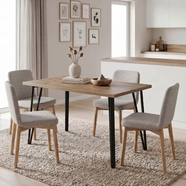 Τραπέζι Νάξος 46 χρώμα sepet oak 120x70x77,5εκ.