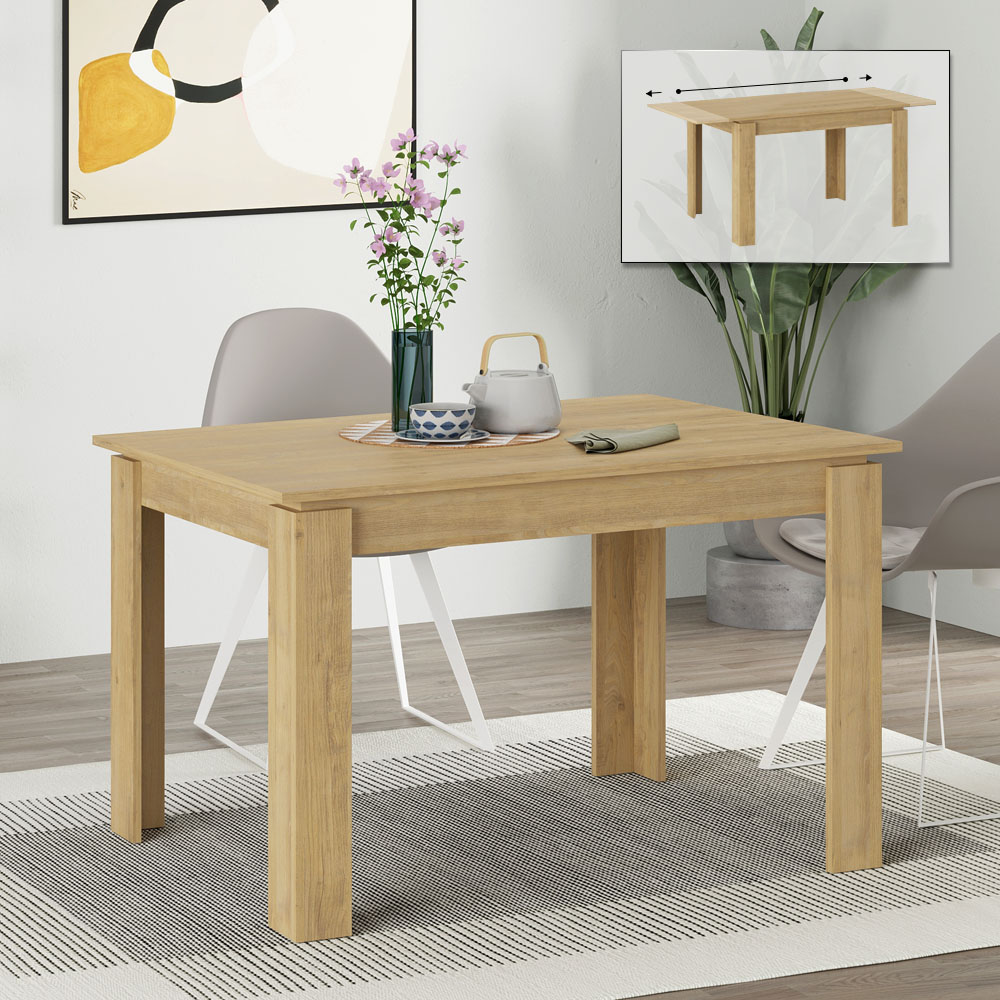 Τραπέζι Τήνος 61 επεκτεινόμενο χρώμα sapphire oak 120/170x80x75εκ.