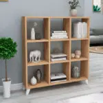 Βιβλιοθήκη Παρνασσός 86 χρώμα pine oak 88,2x20x88,2εκ.