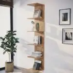 Βιβλιοθήκη – Ραφιέρα τοίχου Σάμος 52 χρώμα pine oak 34,5x30x180εκ.