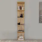 Βιβλιοθήκη – Ραφιέρα τοίχου Σάμος 52 χρώμα pine oak 34,5x30x180εκ. – εικόνα 2