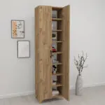 Ντουλάπα – Παπουτσοθήκη Μυκήνες 85 χρώμα pine oak 49x32x178εκ. – εικόνα 3
