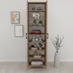 Ντουλάπα – Παπουτσοθήκη Μυκήνες 85 χρώμα pine oak 49x32x178εκ. – εικόνα 4