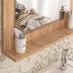Καθρέπτης μπάνιου Ζάκυνθος 15 χρώμα pine oak 60x10x45εκ. – εικόνα 3