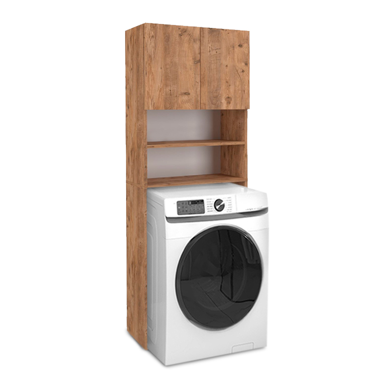 Έπιπλο πλυντηρίου Σαμοθράκη 43 χρώμα pine oak 65x27x190,6εκ.