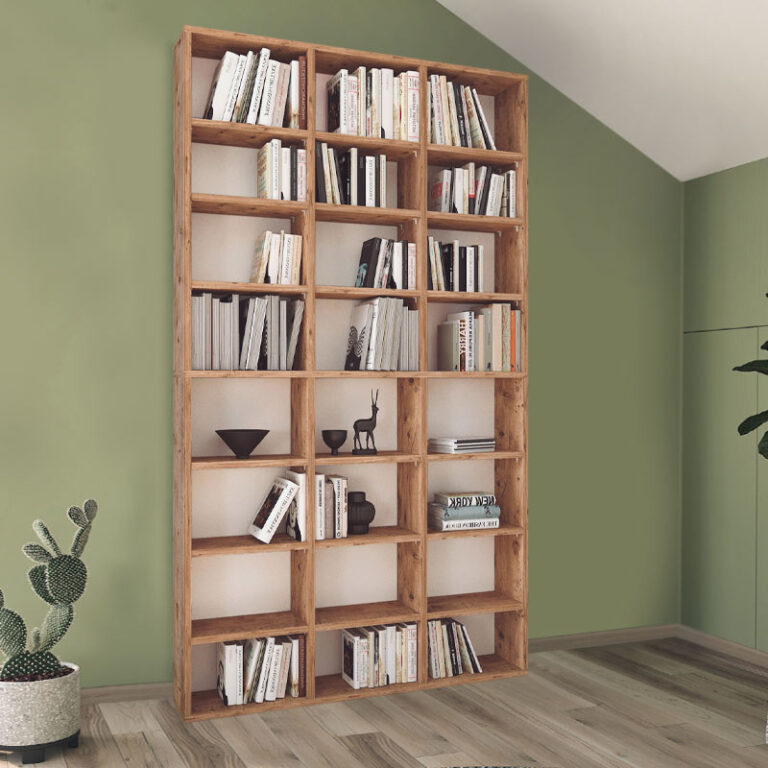 Βιβλιοθήκη Fyodor χρώμα pine oak 102x16x178εκ.