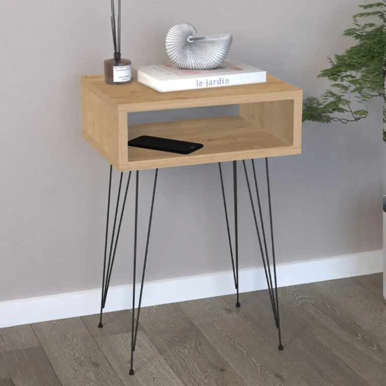 Κομοδίνο Παρνασσός 67 χρώμα sapphire oak 40x30x60εκ.