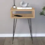 Κομοδίνο Παρνασσός 67 χρώμα sapphire oak 40x30x60εκ. – εικόνα 2