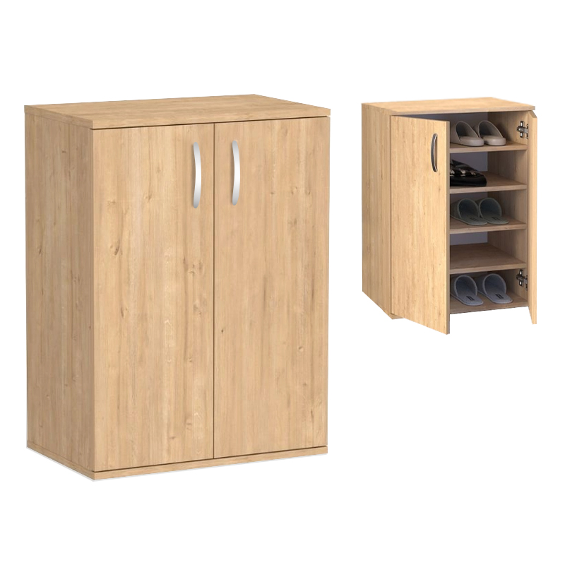 Παπουτσοθήκη - Ντουλάπι Παρνασσός 80 χρώμα sapphire oak 60x38x81,4εκ.