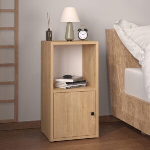 Κομοδίνο Vito χρώμα sapphire oak 34x30x66,4εκ.
