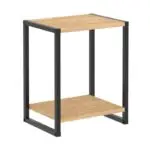 Κομοδίνο Κέρκυρα 40 χρώμα sapphire oak – μαύρο 39x30x48εκ. – εικόνα 3