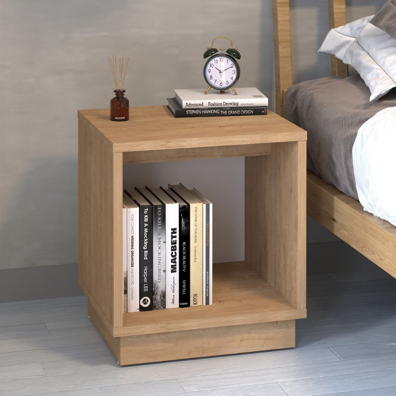 Κομοδίνο Σπέτσες 14 χρώμα sapphire oak 40x35,3x45εκ.