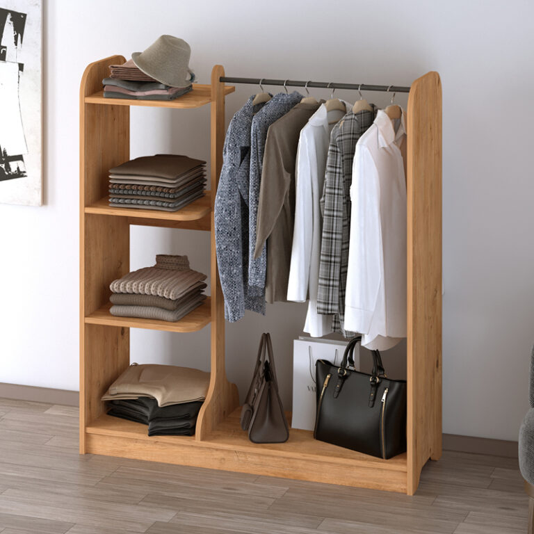 Έπιπλο εισόδου Rozesme χρώμα pine oak 120x40x135εκ.