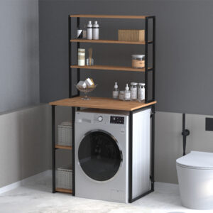 Έπιπλο πλυντηρίου Berkus χρώμα pine oak 90x60x178εκ.