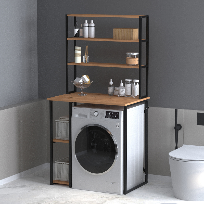 Έπιπλο πλυντηρίου Λευκάδα 35 χρώμα pine oak 90x60x178εκ.