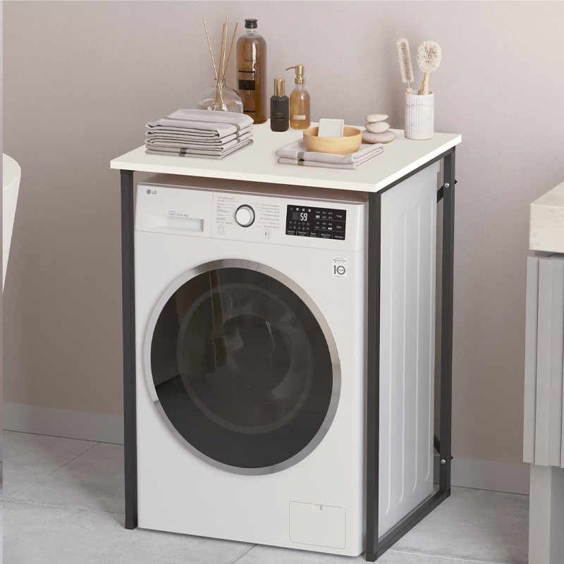 Έπιπλο πλυντηρίου Σκιάθος 74 χρώμα λευκό 67x60x92,8εκ.