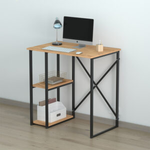 Γραφείο εργασίας Verno χρώμα pine oak 90x59,8x92,8εκ.