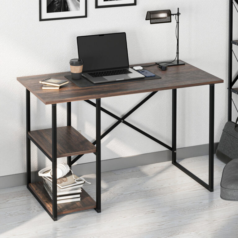 Γραφείο εργασίας Odeon χρώμα rustic καρυδί 120×59,8×73,8εκ.